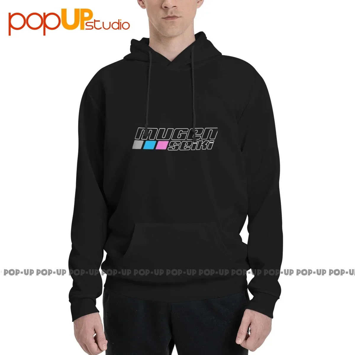 Rc Hobby Logo - سويت شيرت بغطاء للرأس بشعار Mugen