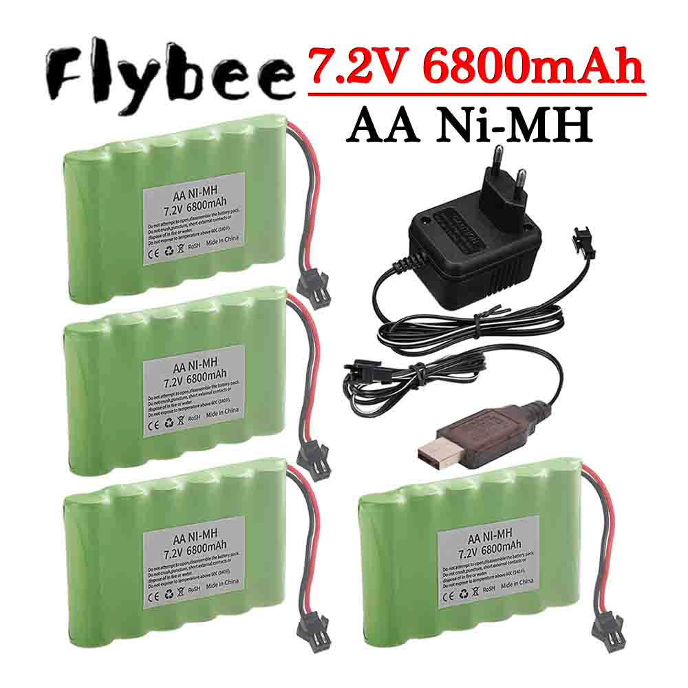 Rc Hobby Charger - Ni-MH 7.2 فولت 6800 مللي أمبير