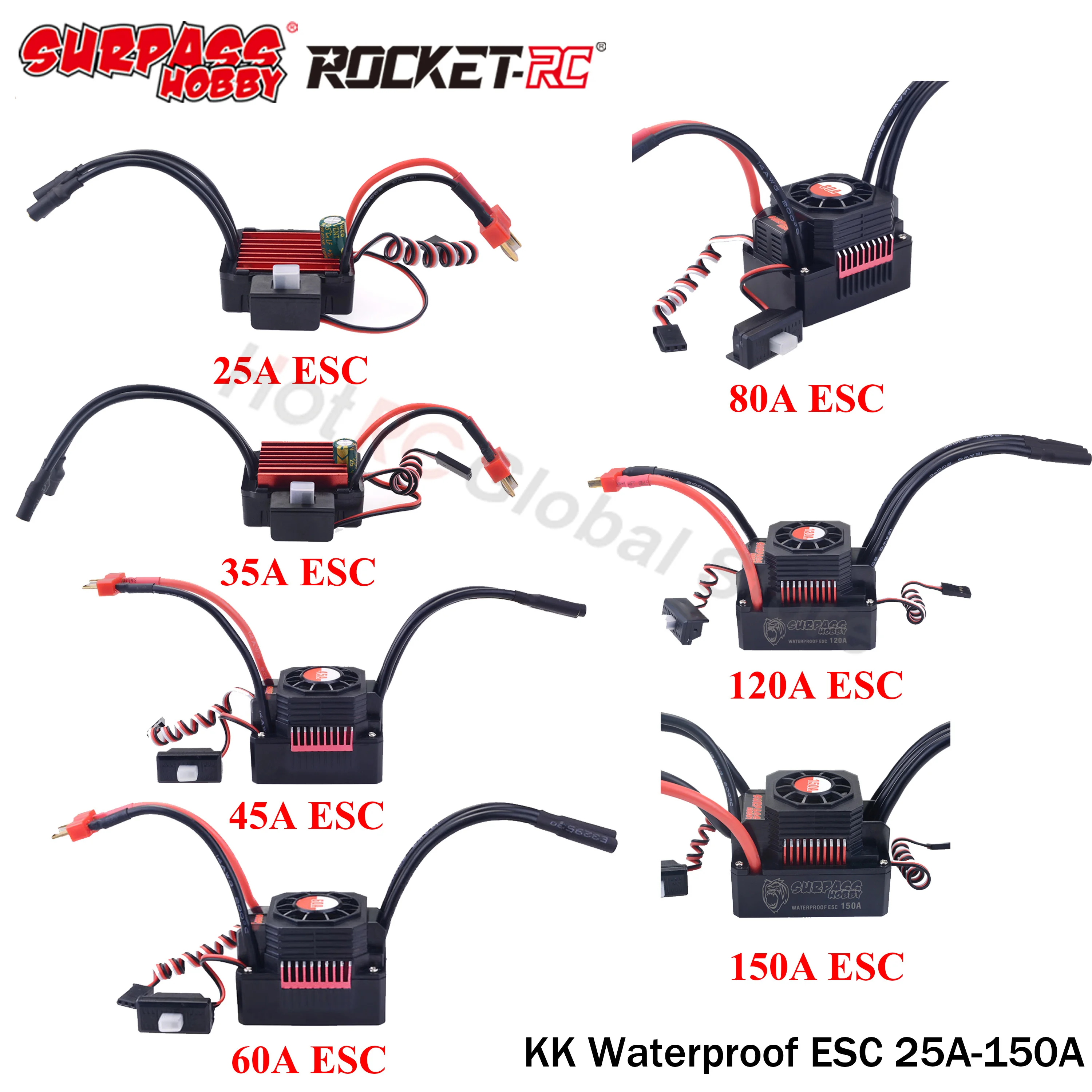 Rc Hobby Motors - وحدة تحكم إلكترونية (ESC) مقاومة للماء