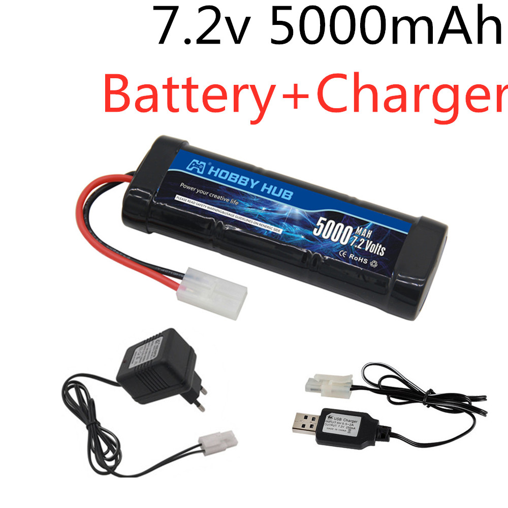 حزمة بطارية Ni-MH 7.2 فولت 500 - مراجعة Rc Hobby Charger وسعره
