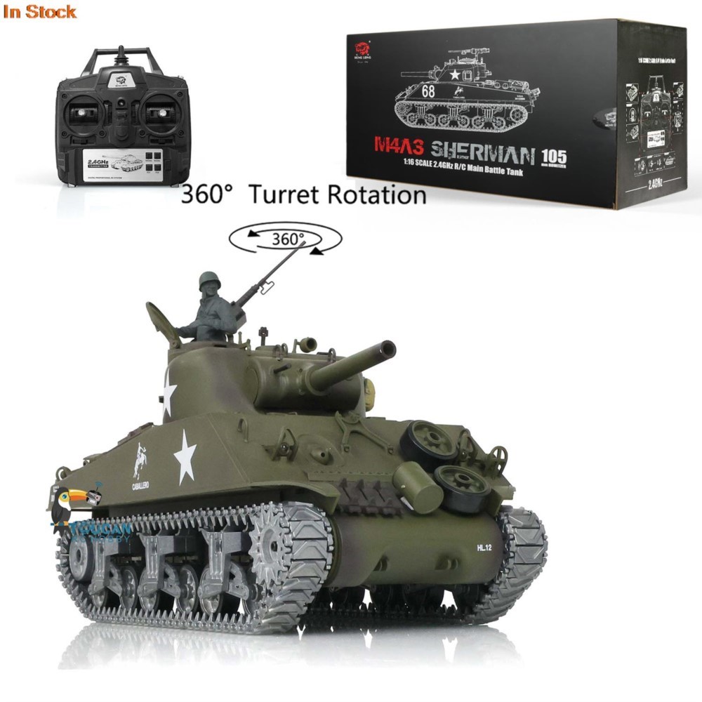 هنغ لونغ 1/16 مخصص 7.0 M4A3 شي - مراجعة Rc Hobby Track وسعره