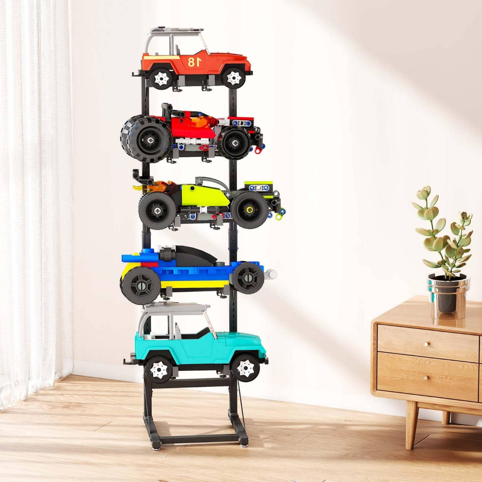 حامل عرض سيارات التحكم عن بعد  - مراجعة Rc Hobby Garage وسعره
